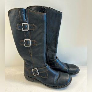 Boc leather boots